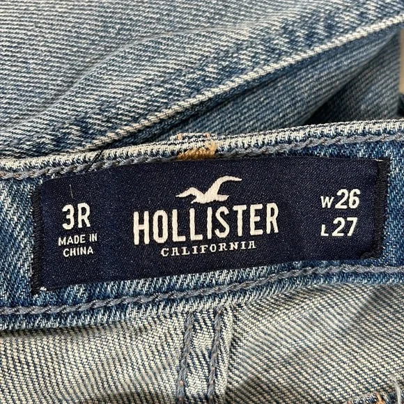 HOLLISTER High-Rise Mom Denim Jean Vintage Stretch Size  3R - Picture 8 of 11